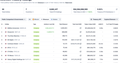 Bitmine launches institutional Ethereum staking platform