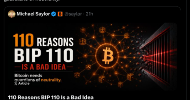 Saylor turns up heat with ‘110 reasons’ why BIP-110 is a bad idea Saylor turns up heat with ‘110 reasons’ why BIP-110 is a bad idea