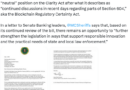 US law enforcement group drops opposition to CLARITY Act: Report