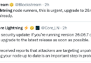 Core Lightning warns attackers are targeting unpatched Bitcoin nodes
