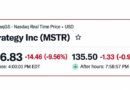 Strategy Sinks Nearly 10% on MSCI News But Saylor Is Still $5B Up