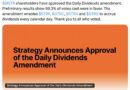 Strategy shareholders approve daily dividends for four preferred stocks